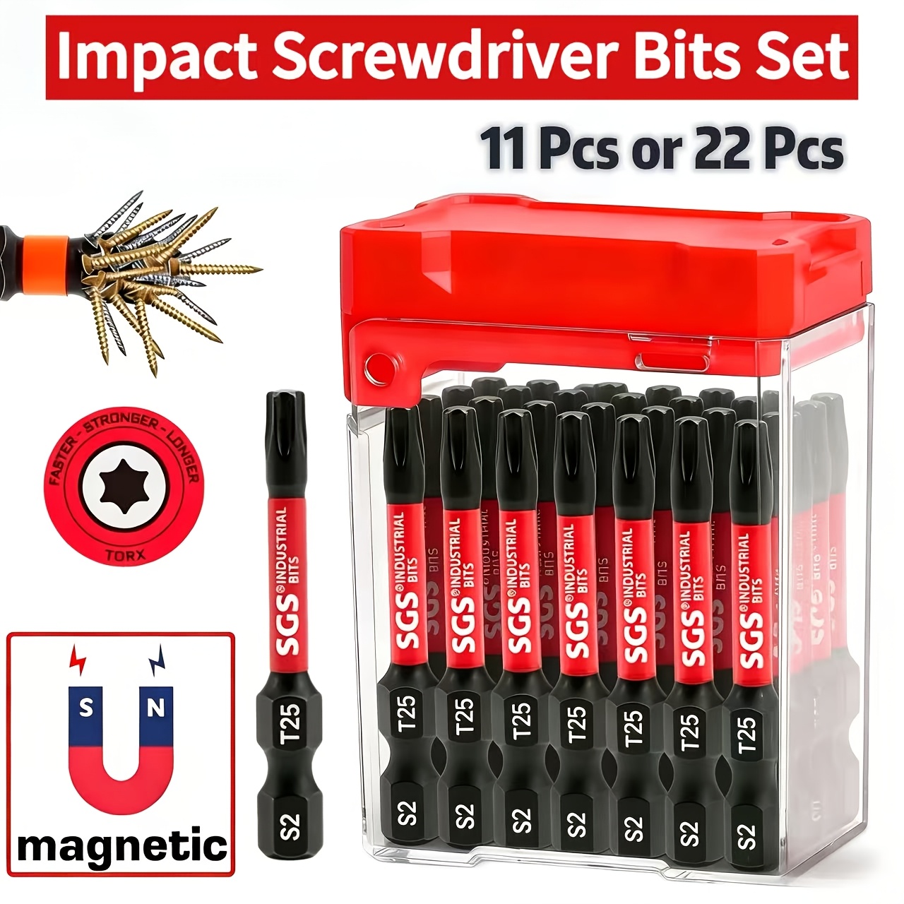 Electronics Repair Tools And Equipment - Набор магнитных отверточных насадок T25 Torx,