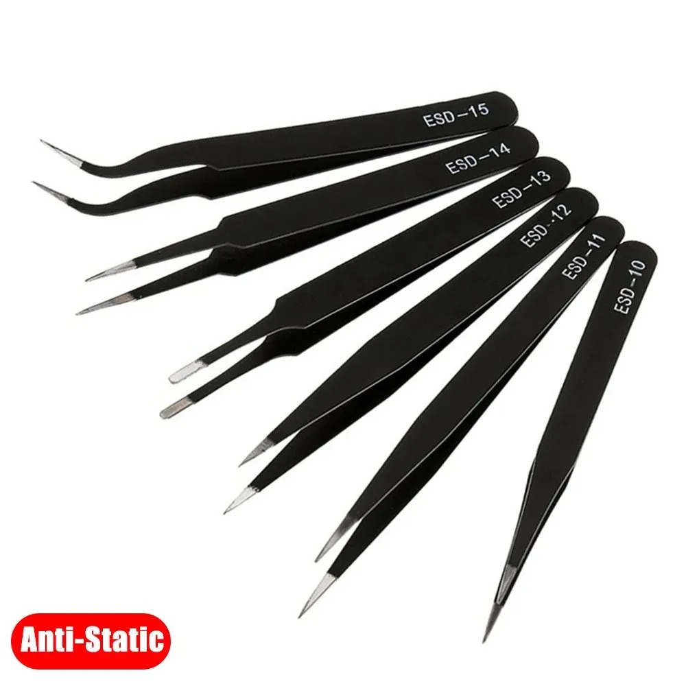 Electronics Repair Tools And Equipment - 6 шт., набор прецизионных пинцетов ESD,