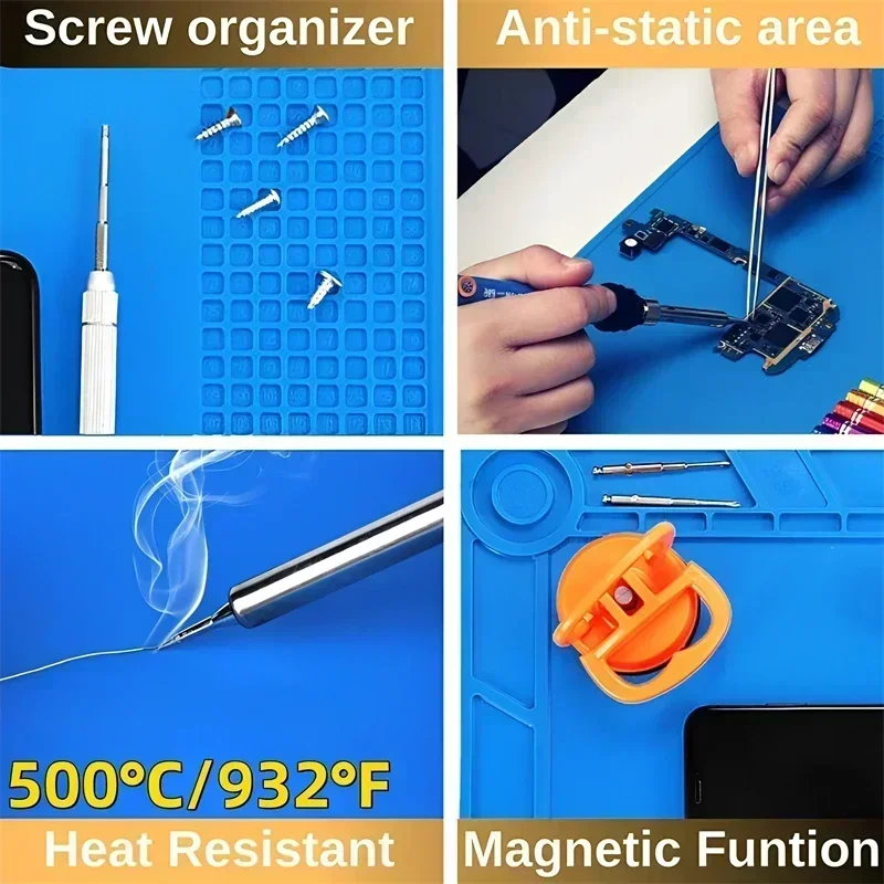 Магнитный коврик, силиконовый  – обзор и цена Electronics Repair Table